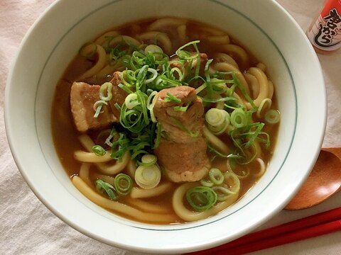 豚バラおでんのおつゆで♪簡単角煮カレーうどん♡